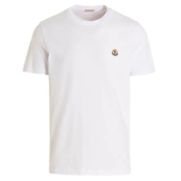 【MONCLER】男款 品牌LOGO 短袖純棉T恤單色三件一組-白色(S號、M號、L號、XL號)