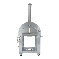 Stainless Steel factory Wood and gas fired outdoor pizza ovens