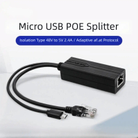 Bekalan Kuasa 100Mbps1000Mbps Pemisah POE Gigabit 48V ke 5V 5V 2.4A 5V 3.5A Pemisah PoE Aktif Mematu
