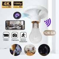 Teknobi Kamera Cctv Mini Socket Wireless Fitting Lampu Kamera Mini cctv  kecil tanpa  kabel camera p