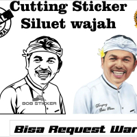 Cutting sticker Siluet wajah kang dedi Mulyadi / stiker dedi mulyadi