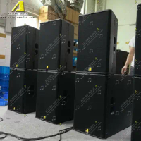 Professional stage speaker T24N 2 way dual 12 inch, dual 15 inch active B30 subwoofer PA system.