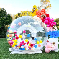 Hot New Inflatable Bubble Tent With Balloons Fun Dome Tents Inflatable Bubble Clear House For Kids Party Event