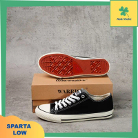 Sepatu Sneakers Warrior Sparta LC Black White / Warrior Sparta Low - 32