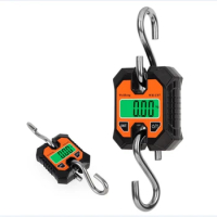 250kg Portable Micro Crane Scale 0.1-100KG LCD Industrial Detachable Hook Scales Agricultural Heavy Duty Hanging Weight Balance
