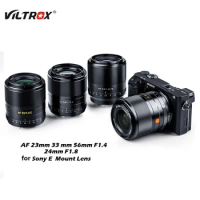 VILTROX 23mm 33mm 56mm F1.4 24mm F1.8 Auto Focus APS-C Full Frame Lens for Sony E Mount Camera Lens ZV-E10 A7III A6400