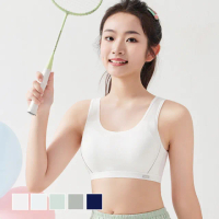 【chiao!Babe 俏寶貝】1件組 smile學生純棉固定杯內衣(M-XL/無鋼圈/學生/兒童/少女/5色可選)