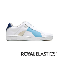 【ROYAL Elastics】ICON DOTS 真皮運動休閒鞋 女鞋(白藍)