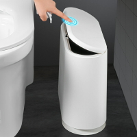 日本垃圾桶廁所衛生間按壓式家用客廳輕奢廚房夾縫帶蓋小筒窄紙簍