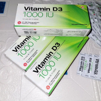 Box, Vitamin D3 1000 IU BOX, ISI 10 Strip 100 Tablet