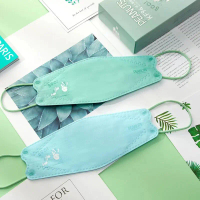 【TLCSTORE卡若特品牌館】SNOOPY史努比 立體醫療口罩 成人口罩 60入 (台灣製)-雙色漸層綠(10片/盒-共6盒)