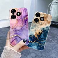 เคสโทรศัพท์, เคสซิลิโคนนิ่มใสลายหินอ่อนดอกไม้, เคสป้องกัน, สำหรับ Itel A80 A671L, Itel A70 A665L, It
