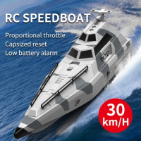 Remote Control Boat 2.4g Remote Control High-speed Boat Jet Remote Control Boat Electric Turbine Jet High-powered Waterproof Rem