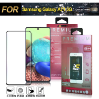 Xmart for Samsung Galaxy A71 5G 超透滿版 2.5D 鋼化玻璃貼-黑