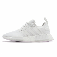 adidas 休閒鞋 NMD_R1 Primeblue 男鞋 女鞋 白 全白 Boost 經典 愛迪達 情侶鞋 GZ9259