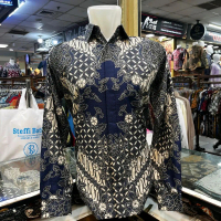 KEMEJA BATIK DOBBY SOLO FULL TRIKOT WAFER PREMIUM THAMRIN CITY