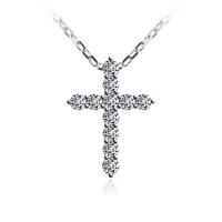 【ides 愛蒂思】情人送禮 精選設計經典十字架鑽石項鍊（小）