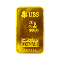 UBS kinebar-黃金條塊(20公克)