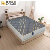 【ASSARI】負離子抗菌羊毛調溫獨立筒床墊(雙大6尺)