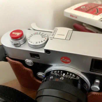 For Leica M6 M3 MP M8 M9 X1 X2 M10 M240 with Rubber Ring Pure copper Concave Surface Camera Soft Shutter Release Button