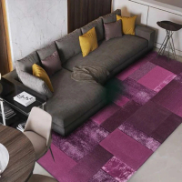 【Fuwaly】德國Esprit home 紫淵造型地毯-170x240cm ESP2827-02(紫色 拼接 柔軟 厚實)