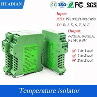 pt100 pt1000 thermal resistance to 4 20ma converter temperature signal isolator 1 in 1 out
