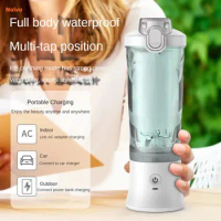 600Ml Miniportable Blender Electric Juicer Fruit Mixers USB Rechargeable Smoothie Blender Personal Juicer Colorful Cup Outdoor
