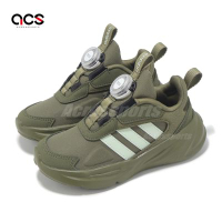 adidas 慢跑鞋 Ozelle BOA K 中童 小朋友 綠 黑 旋鈕 運動鞋 愛迪達 IE6406