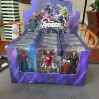 1PCS Random style Marvel Spiderman Hulk Ironman Anime Action Figure Toy Christmas Gift Pvc Doll Collection Model