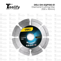 DELI DH-SQP100-E1 – Diamond Cutting Disc (100 x 16mm) Cakera Pemotong Berlian (100 x 16mm)