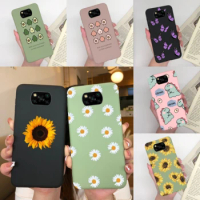 For POCO X3 Case For Xiaomi Poco X3 Pro Phone Case Flower Girl Heart Cute Back Cover For Xiaomi Poco X3 NFC X 3 X3Pro Global