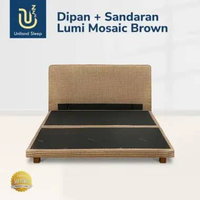 Tempat Tidur Uniland Sleep Lumi / Dipan Sandaran / Divan Headboard / DIY Bed Frame In a Box 160x200
