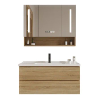 Simple Bathroom Cabinet Bathroom Mirror Cabinet Wash Face Wash Basin Cabinet Combination