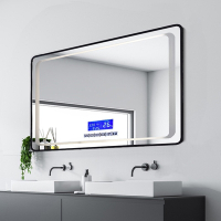 H&amp;R安室家 慕尼黑 藍芽撥放音樂 智能LED發光觸控燈鏡 ZA0199(掛鏡/浴鏡/化妝鏡/鏡子)