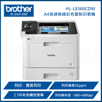 BROTHER HL-L8360CDW A4高效彩色雷射印表機