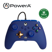 【PowerA】|XBOX 官方授權|增強款有線遊戲手把(1518829-02) - 午夜藍