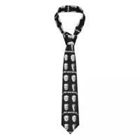 Metaphysica Fun Metal Philosophy Aristotle Pythagoras Necktie 8 cm Neck Tie for Men Accessories Cravat Wedding Accessories Party