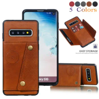 Flip Leather Wallet Case for Samsung S20 S10 S9 S8 Plus Card Holders A50 A20 A70 A40 A80 A60 A90 A51 A71 J6Plus A6 A7 2018 cover