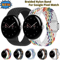 Nylon Braided Strap for Google Pixel Watch 2 Band Replacement Belt Wristband Fabric Bracelet Correa for Pixel Watch Accessory