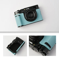 Roadfisher Handmade Genuine Real Leather Camera Bag Protect Case Cover Base Sheath For Fuji Fujifilm X100VI