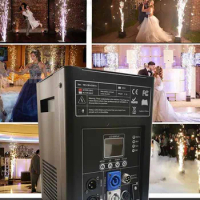 1-10Pcs 600W 750W Cold Spark Machine Stage Effect Remote Control Wedding Celebration Lighting Fountain Ti Powder Flightcase