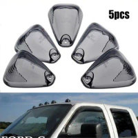 Roof Running Lens Marker Light Cover Smoke Cab For Ford F-250 F-350 Super Duty Auto Top Roof Lamp