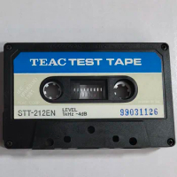 TEAC TEST TAPE STT-212EN 1kHz-4dB LEVEL ADJUSTMENT ，Recorder reference level