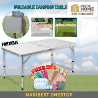120 X 60CM FOLDING CAMPING TABLE Foldable Table Camping Easy-to-fold Table Adjustable Height Portabl
