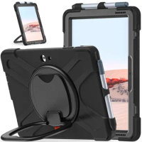 Cute Rotate Stand Case for Microsoft Surface Go 2 3 Shockproof Cover SurfaceGo Go2 Go3 Holder with Pen Slot Handle