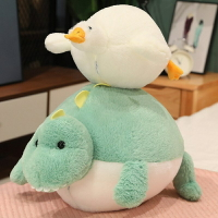 【玩偶】圓球胖子恐龍抱枕胖胖鴨子毛絨玩偶膨脹的大白鵝鱷魚公仔