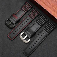 Smooth Superior Genuine Leather Watchband 28mm Black Pin Clasp Calfskin Strap Fit For Seven-Friday SF-P/M Watch Stock Man's Logo