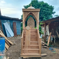 Mimbar masjid ukir jepara,