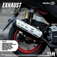 Hayaidesu Exhaust / Knalpot Cover (FLAT) NMAX Old/New/Neo/Turbo, AEROX Old/New Connected/Alpha, LEXI