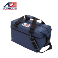 【AO Coolers】酷冷軟式輕量保冷托特包-24罐型 -經典帆布CANVAS系列 海軍藍(AO24NB)